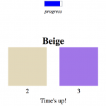 Screenshot of the Paced Decision experiment